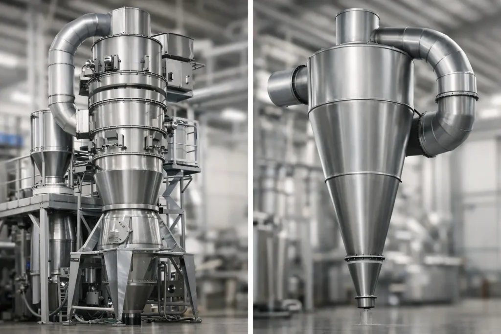 Air Classifier Versus Cyclone Separator: Key Differences