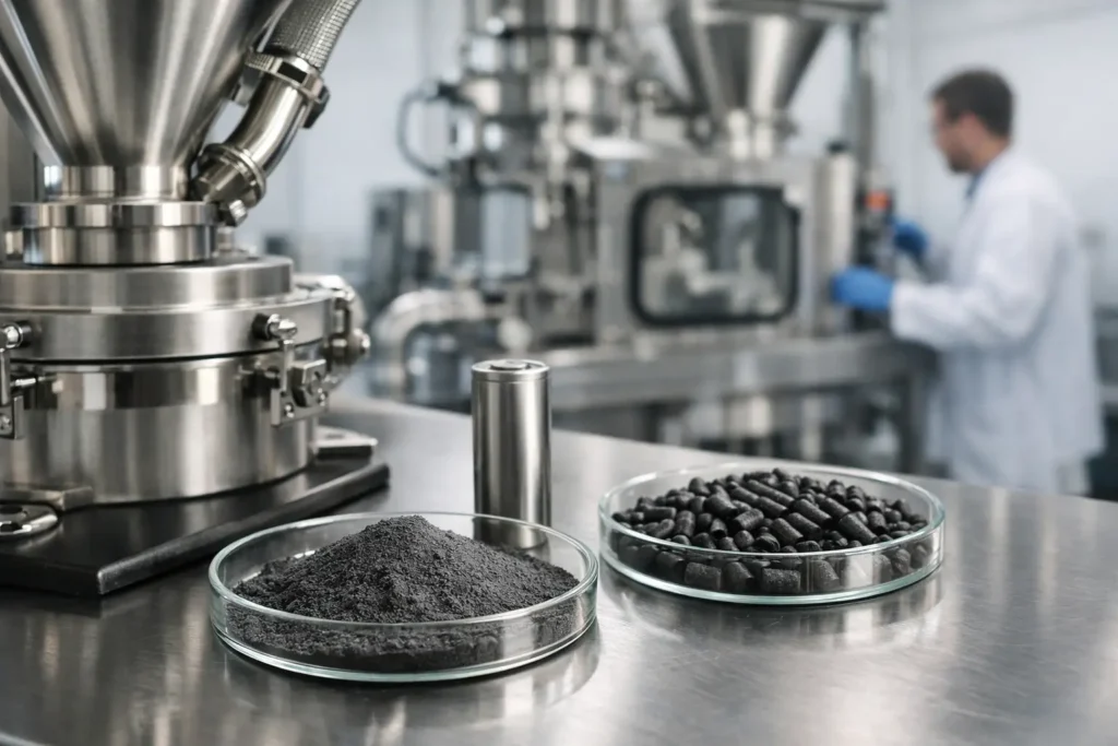 Battery Material Grinding Example for Scale-Up