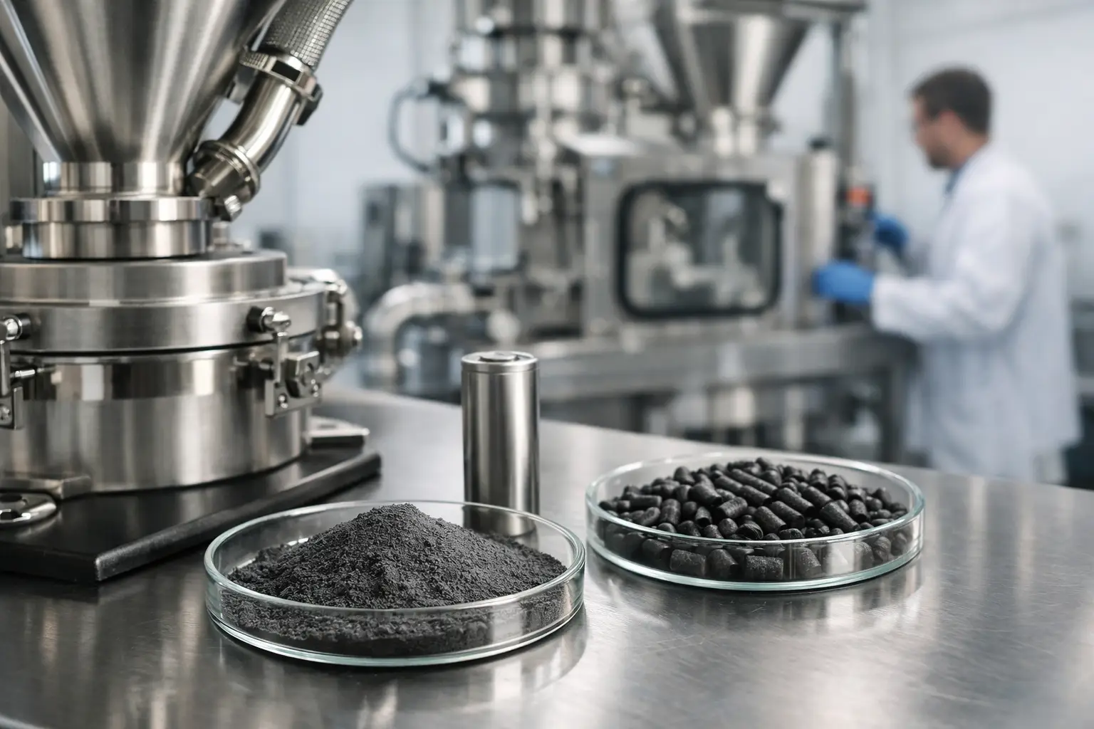 Battery Material Grinding Example for Scale-Up