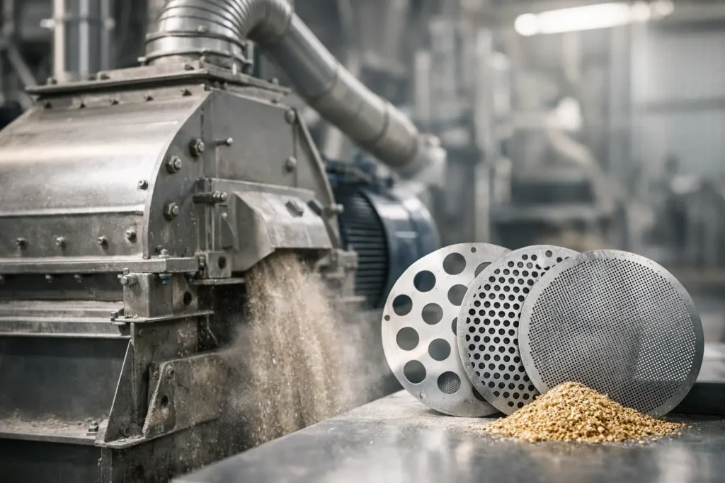 Optimising Hammer Mill Screen Selection for Output