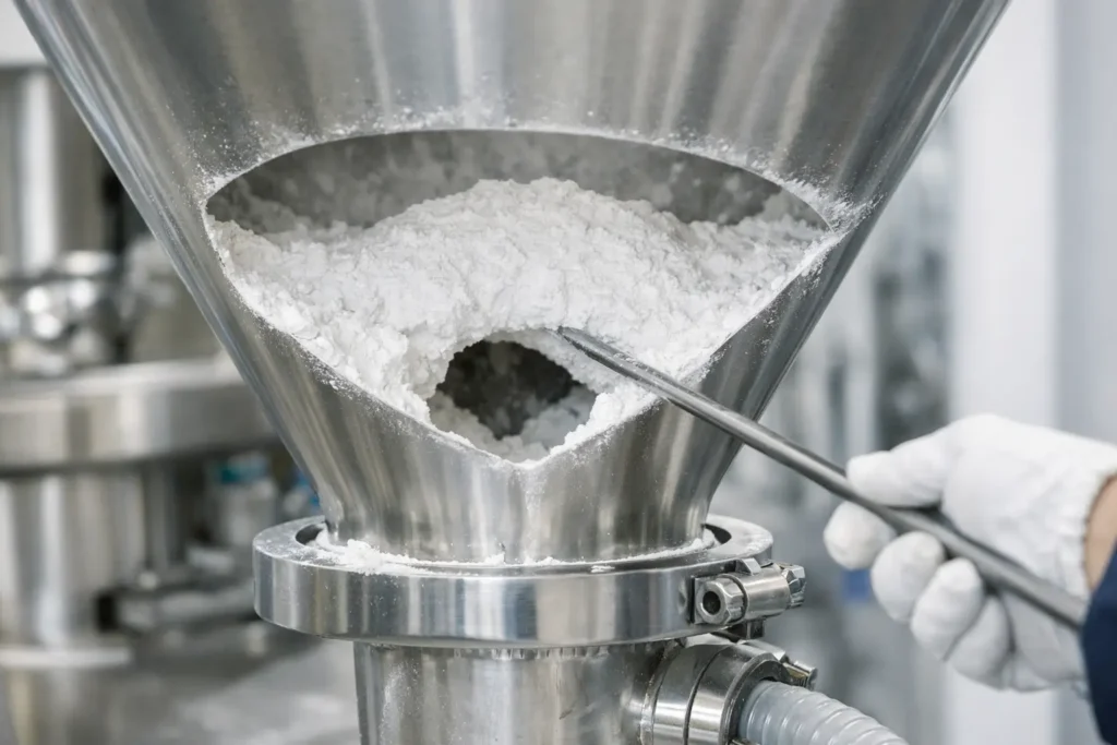 Powder Bridging Causes and How to Stop Them